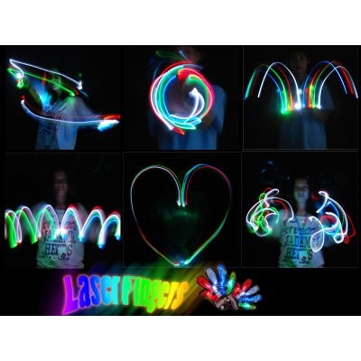 Beam LED Light Finger Ring Laser Pointer for Party