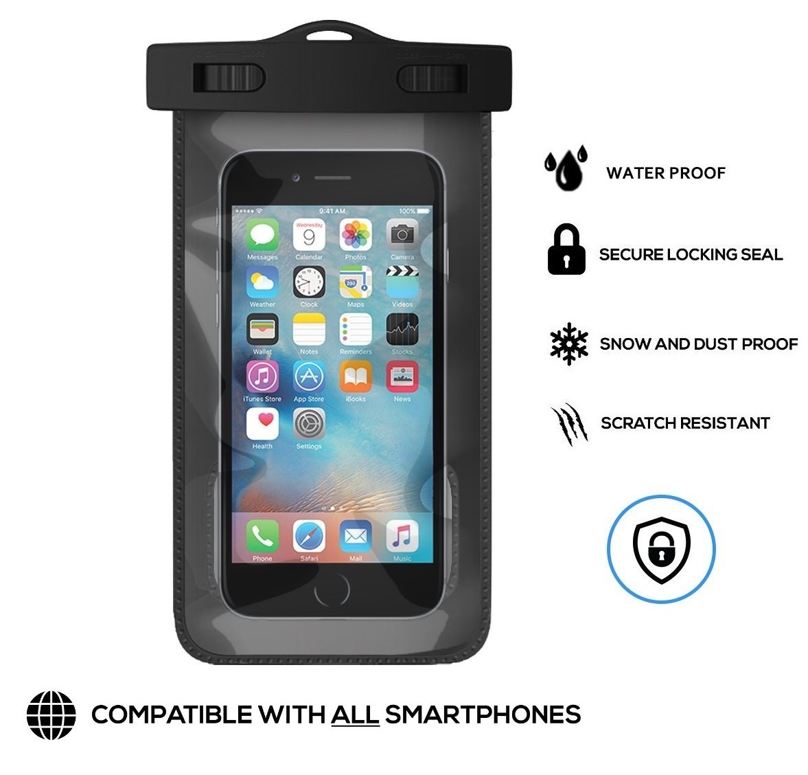 Waterproof Protective Case for Large Smartphones
