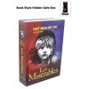 Book Style Storage Box with Key | Metal Security Case for Valuables
