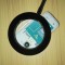 Tabletop Magnifying Glass with Adjustable Gooseneck Arm and LED Light
