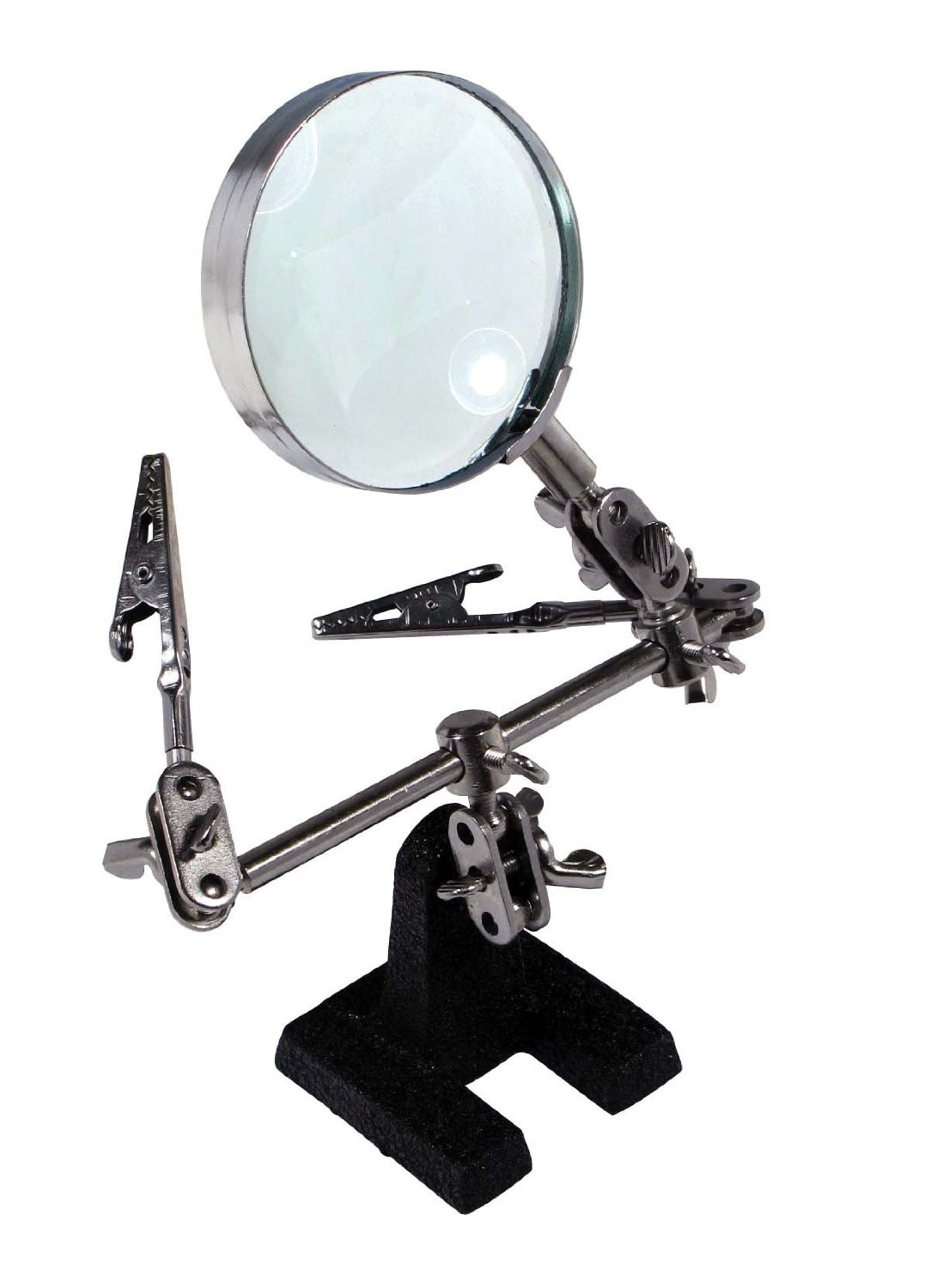 desk magnifying glass with stand