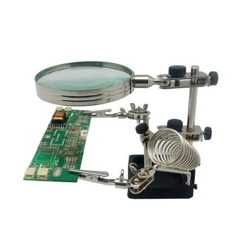 desk magnifying glass with stand