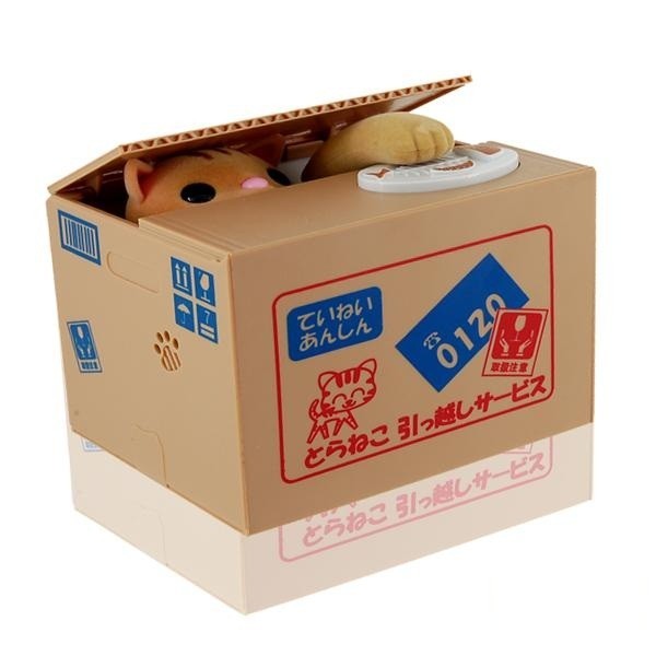 Coin Money Stealing Cat